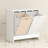 Double Hamper Laundry Storage Cabinet