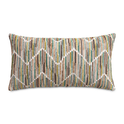Augusta Chevron Feather Reversible Throw Pillow