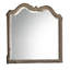 Miroir de commode bisque ornée traditionnelle masam