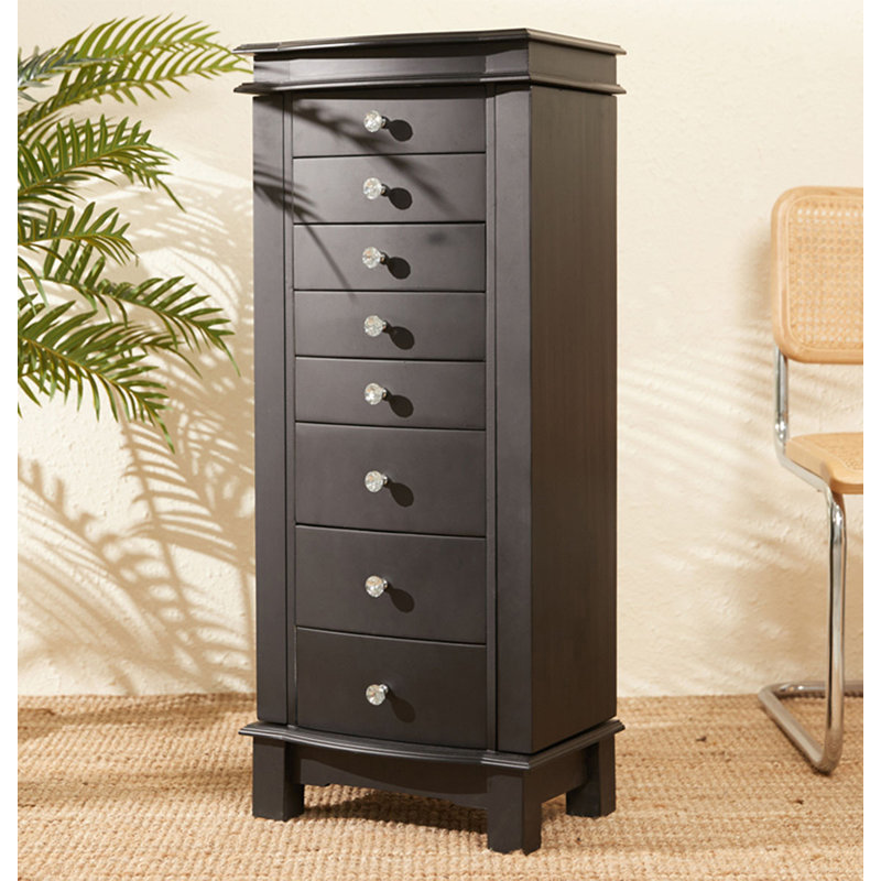 Armoire à bijoux moderne en pruche multifonctionnelle