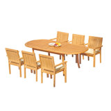 Leveb Outdoor 7 - Piece Teak Dining Set