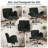 Adjustable Swivel Office Chair With 6-Gear Adjustable Armrests,Modern Fabric Ergonomic Computer Desk Chair For Home Office, Makeup, Bedroom-147604891