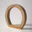 Femke 8" Wood Tabletop Candlestick