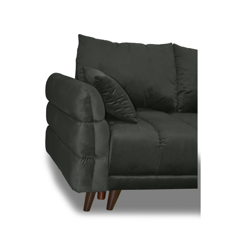 Casas 5 Seater Sofa Bed, Right Hand Facing, Chocolate, Dark Brown