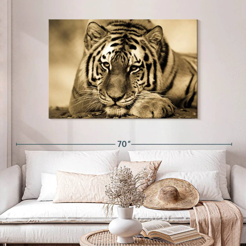 Brampt Ferocious Tiger III, 32" H x 48" W