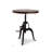 Grigor Sheesham Round Solid Wood Top with Iron Base Dining Table