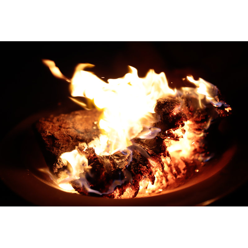 Round Charcoal Smokeless Fire Pit, Mercury Grey