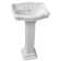 Barclay Stanford 17.87'' Bisque Vitreous China U-Shaped Bathroom Sink with Overflow