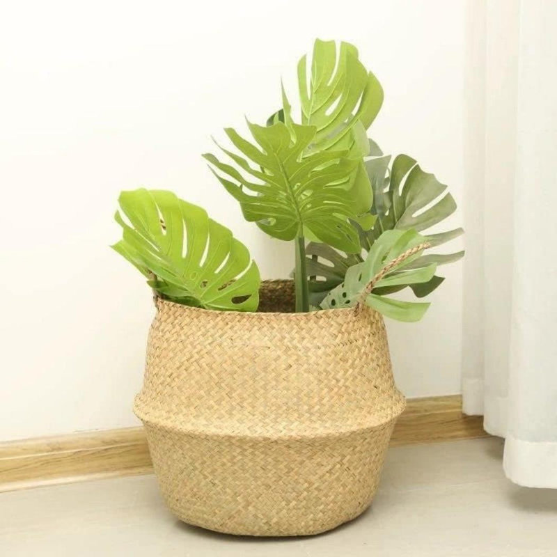 Pot à fleurs avec poignées, H 9,06 po x l 8,27 po x P 10,63 po