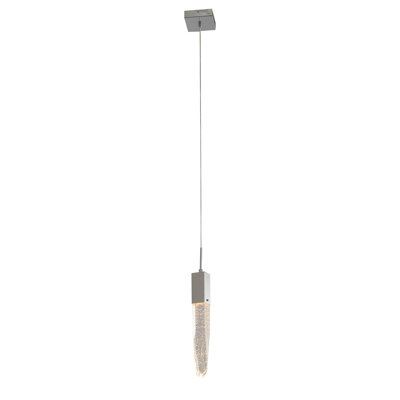 Elsmere Modern 1 Light Chrome Crystal Pendant
