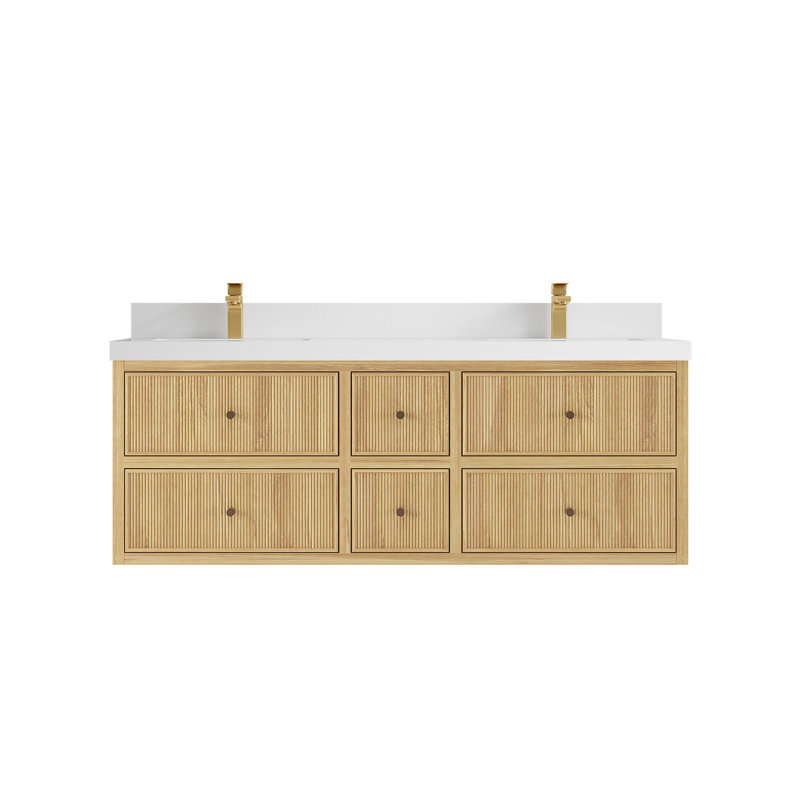Ensemble de meuble-lavabo simple 60 po Sonoma, Blanc