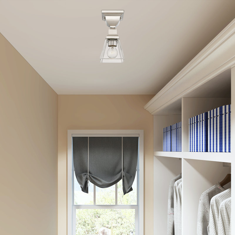 Plafonnier encastré 1 lumière 4,875 po Ardelia, Nickel brossé