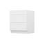 Meuble bas de cuisine à 3 tiroirs, à assembler soi-même, 61 cm de profondeur x 76 cm de largeur x 88 cm de hauteur, blanc-118486886