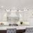 Capella 5-Light Geometric Ring Pendant 50" Integrated LED ETL Certified Adjustable Chandelier-54690687