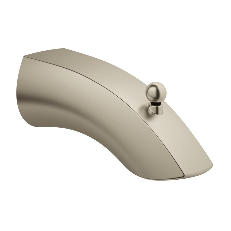 Garniture de douchette de baignoire murale avec inverseur EuroSmart, Nickel brossé