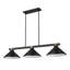 Billard 3 lumières Dressler en noir mat + laiton frotté-1662355101-1662355099