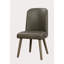 Ensemble de 2 chaises d'appoint Waylon en cuir synthétique gris et finition chêne gris