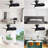 23 Inch Bedroom Ceiling Fan With 3 Abs Blades Remote Control Dc Motor Black With 18W Led Light
