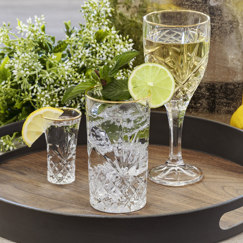 Ashlyn 11 oz. Crystal Highball Glass Set
