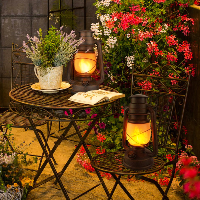 Keyes 24cm Battery Powered Integrated LED Outdoor Lantern