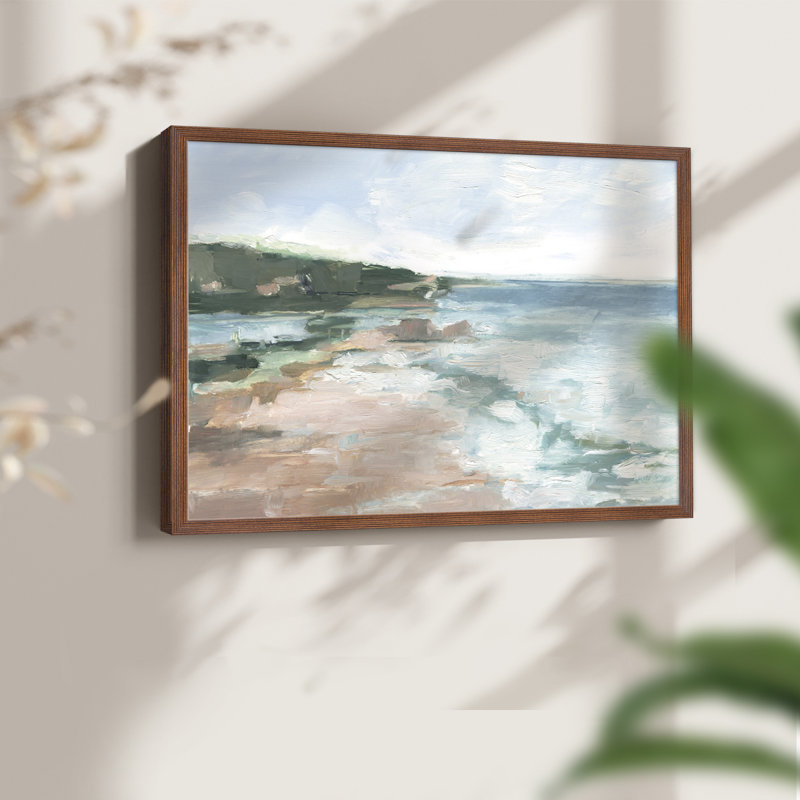 «Distant Regatta II», reproduction encadrée, Noyer, H 16 po x l 20 po