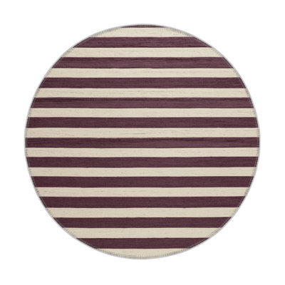 HorizontalStripes Beige Indoor and Outdoor Area Rug