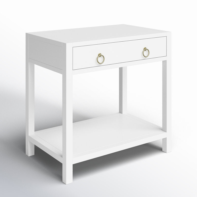 Elin 1 - Drawer Nightstand, White