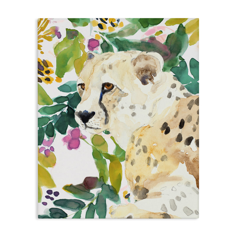 Garden Plants Leopard Canvas, design by Lanie Loreth, 30" H x 24" W