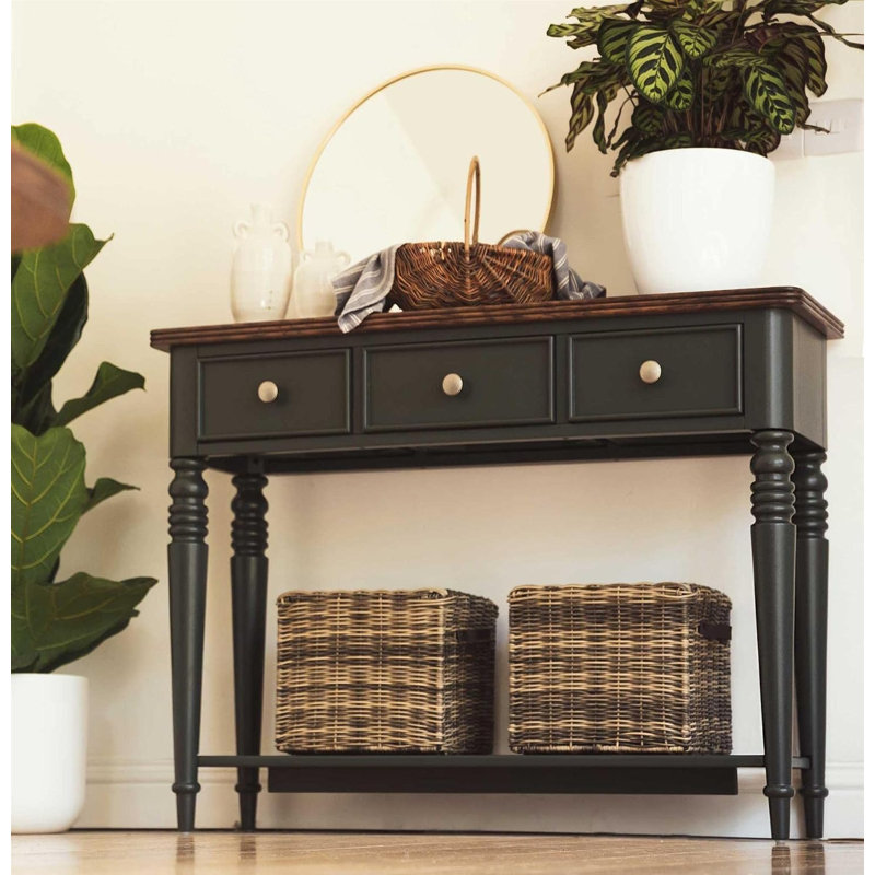 115cm Solid Wood Console Table