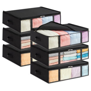 Yesbay Storage Box with Lid Anti-smell Dust-proof Stackable