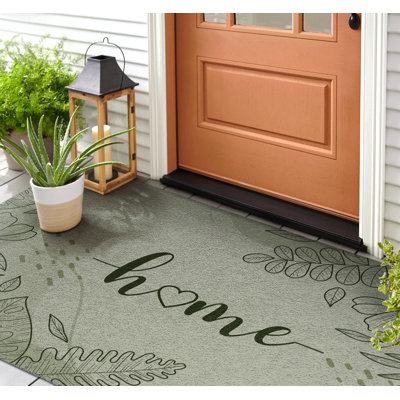 Non-Slip Floral Outdoor Doormat