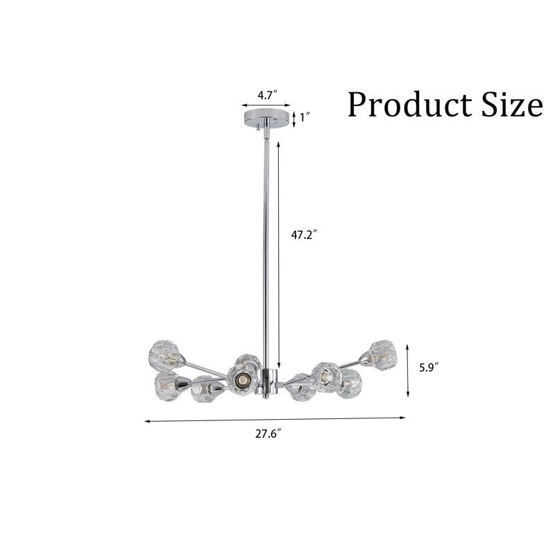 Jahray Chandelier, Chrome