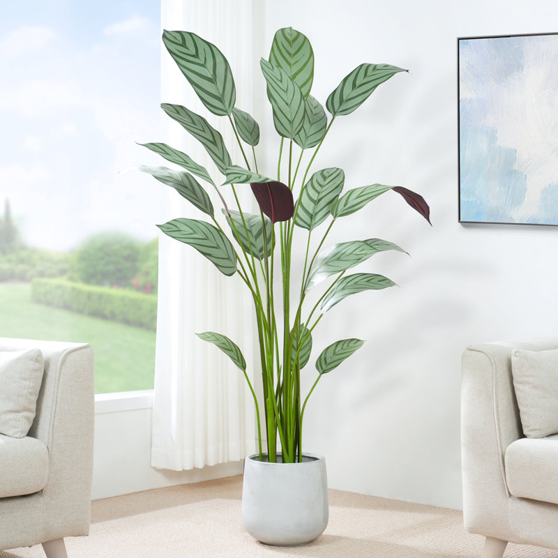 Ankitha Faux Bird of Paradise Plant, 140cm H  x 30cm W  x 30cm D