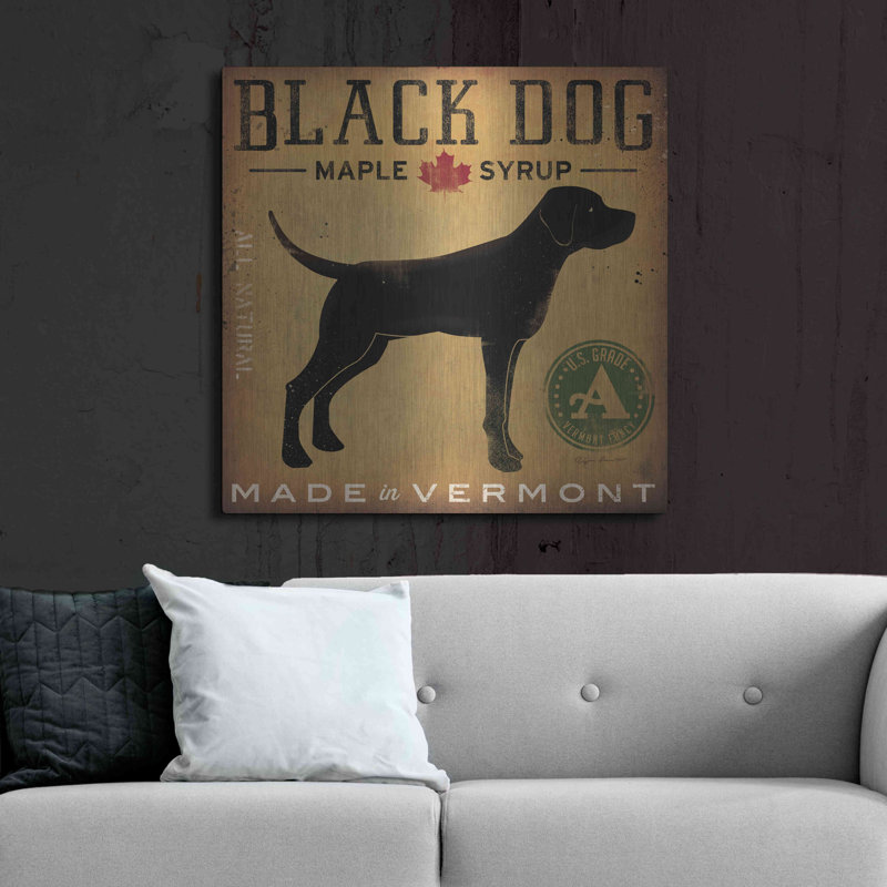 «Black Dog At Show» par Ryan Fowler, H 36 po x l 36 po