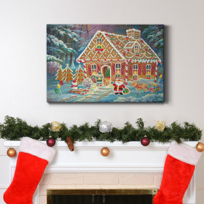 " Santa's Ginger Workshop ", 36" H x 24"  W x 1" D