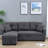 Modular Sleeper Sectional Sofa With Hidden Storage And Comfortable Back Cushions