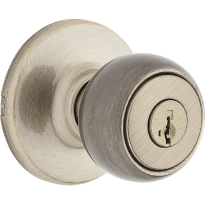 Bouton de porte à clé avec rosette rond Fairfax
