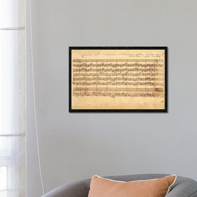 The Brandenburg Concertos, No.5 D-Dur, 1721 by Johan Sebastian Bach - Print on Canvas