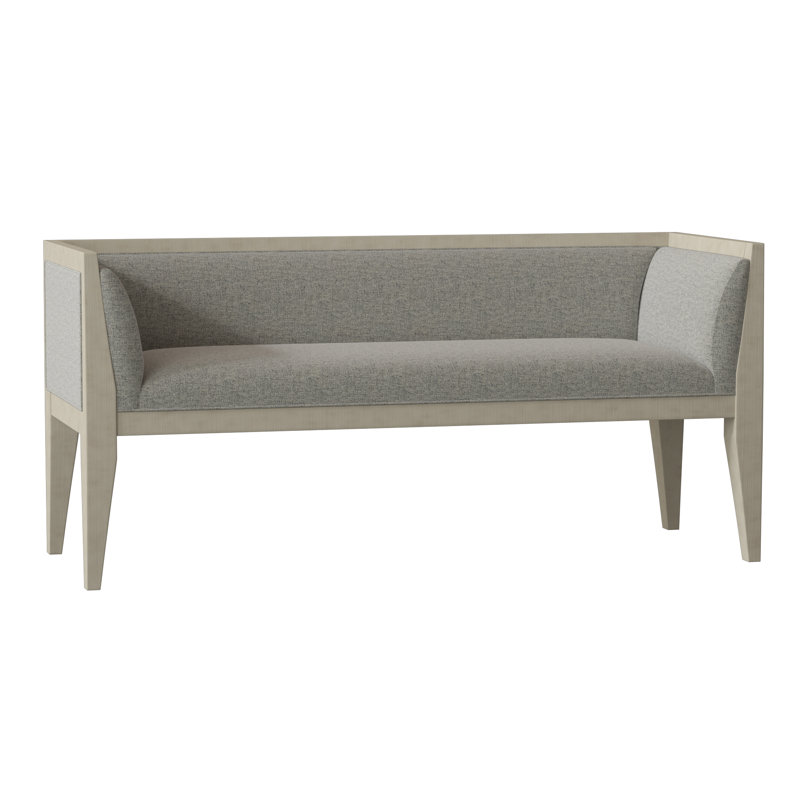Jena Upholstered Bench, Platinum (3160 63), Almond Buff