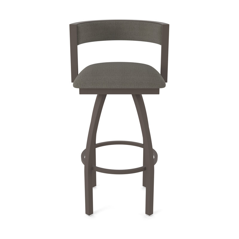 Tabouret Artémis, Bronze, Tabouret de bar (siège d'une hauteur de 36 po), Tissu - graphique calice