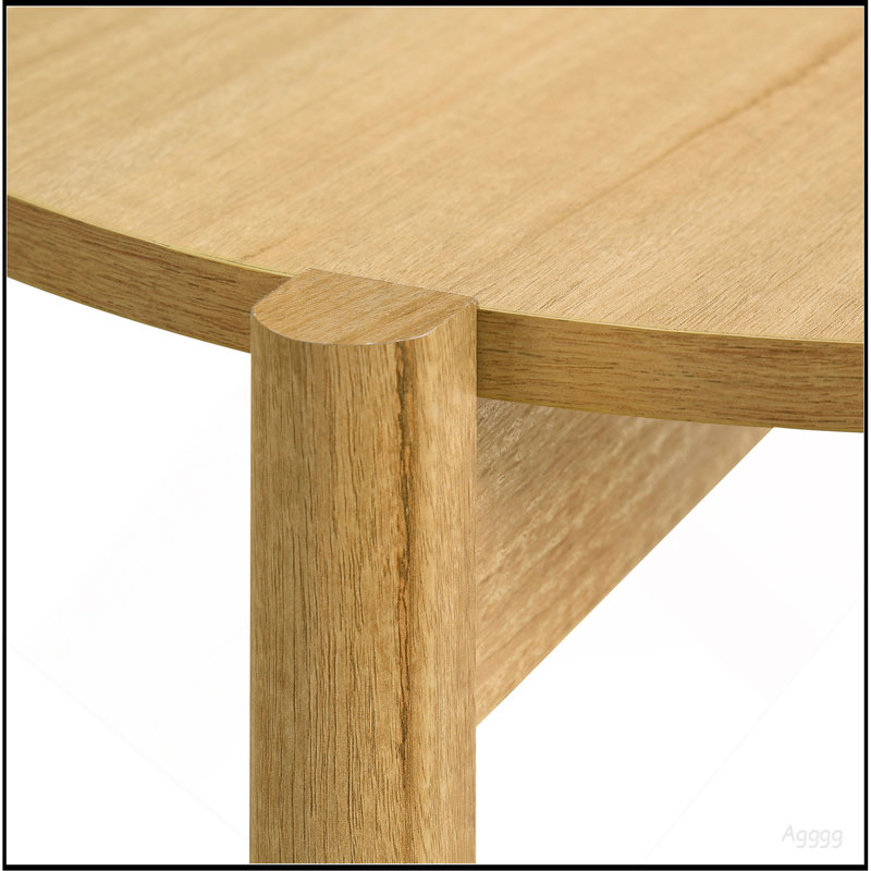 Table de bout à finition naturelle Natural, Naturel