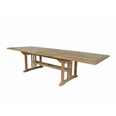 SAHARA 126" RECTANGULAR DOUBLE EXTENSION TABLE