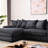 Luxe Oversized Two-Piece Sectional Couches For Living Room, 102.4-Inch L Shaped Sofa With Chaise, Upholstered With Corduroy Fabric (Sectional)-1619806816-1619806822