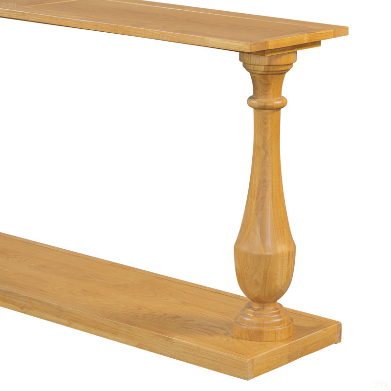 Lustre 63" Solid Wood Console Table, Natural