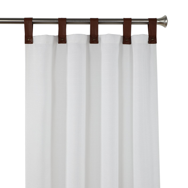 Hollman Semi Sheer Curtain Pair, White