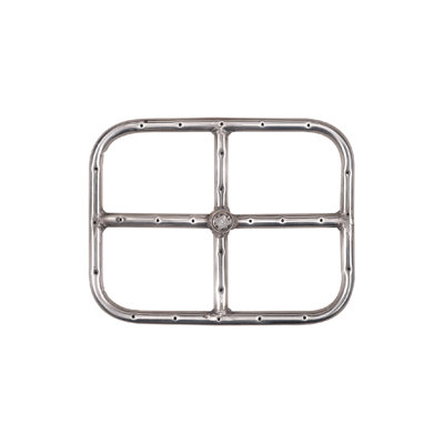 Accessoire de foyer d'extérieur rectangulaire en acier inoxydable # 304 Dagan