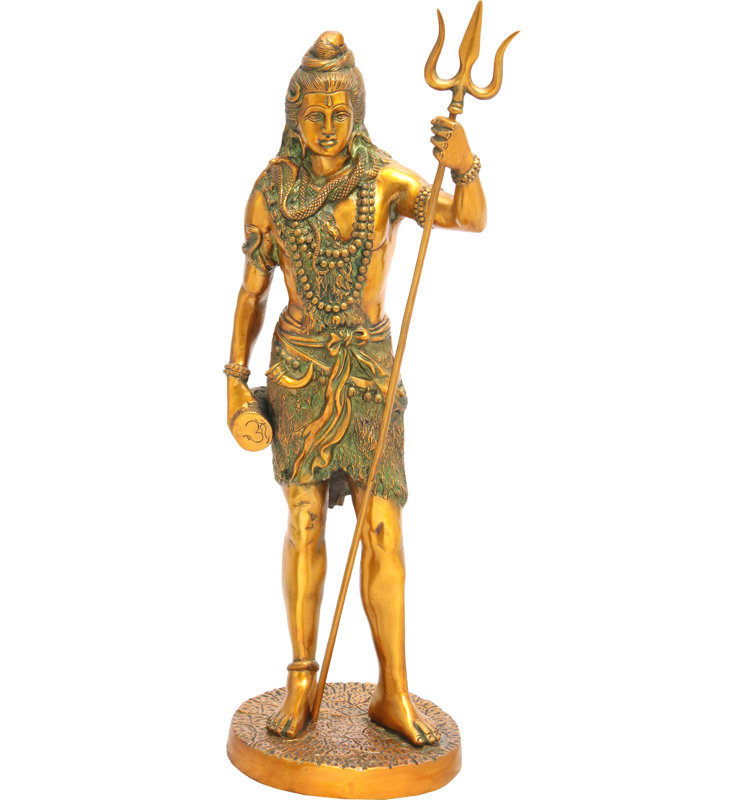 Shiva debout, brandissant son trident