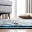 Tapis oriental bleu clair / noir Cayleen-806379278