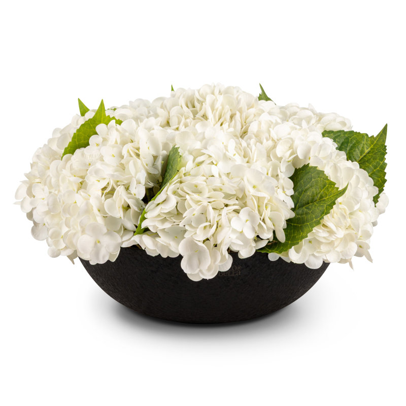 Arrangement Melina RealTouch Hydrangea, Neige