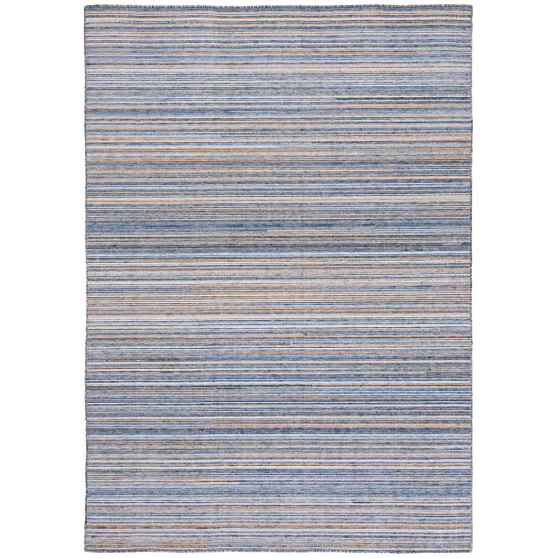 Abdirahmaan Flat Weave Performance Striped Rug, Rectangle 5' x 8'
